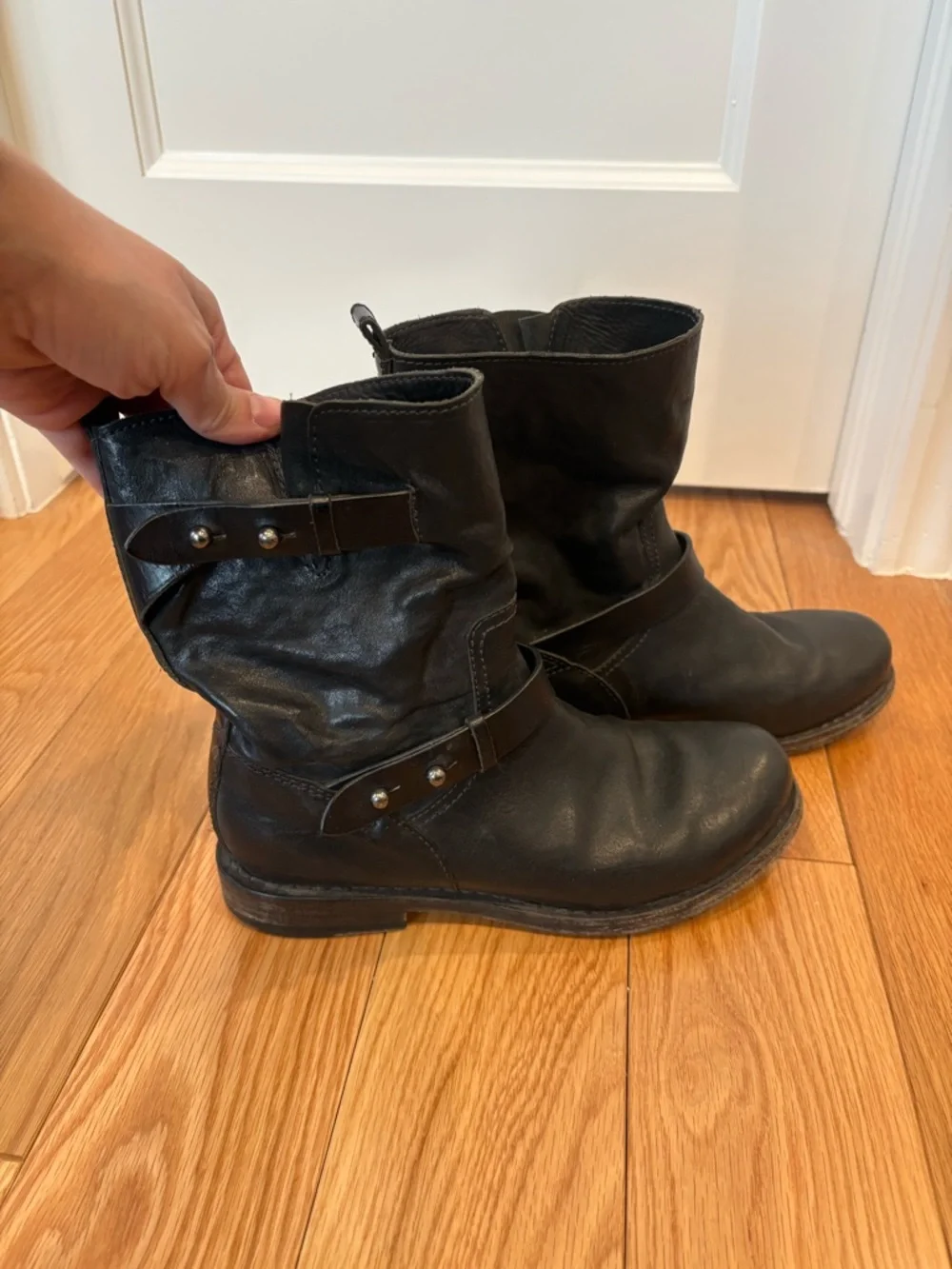 Rag and Bone Leather Moto Boots - Picture 6 of 8